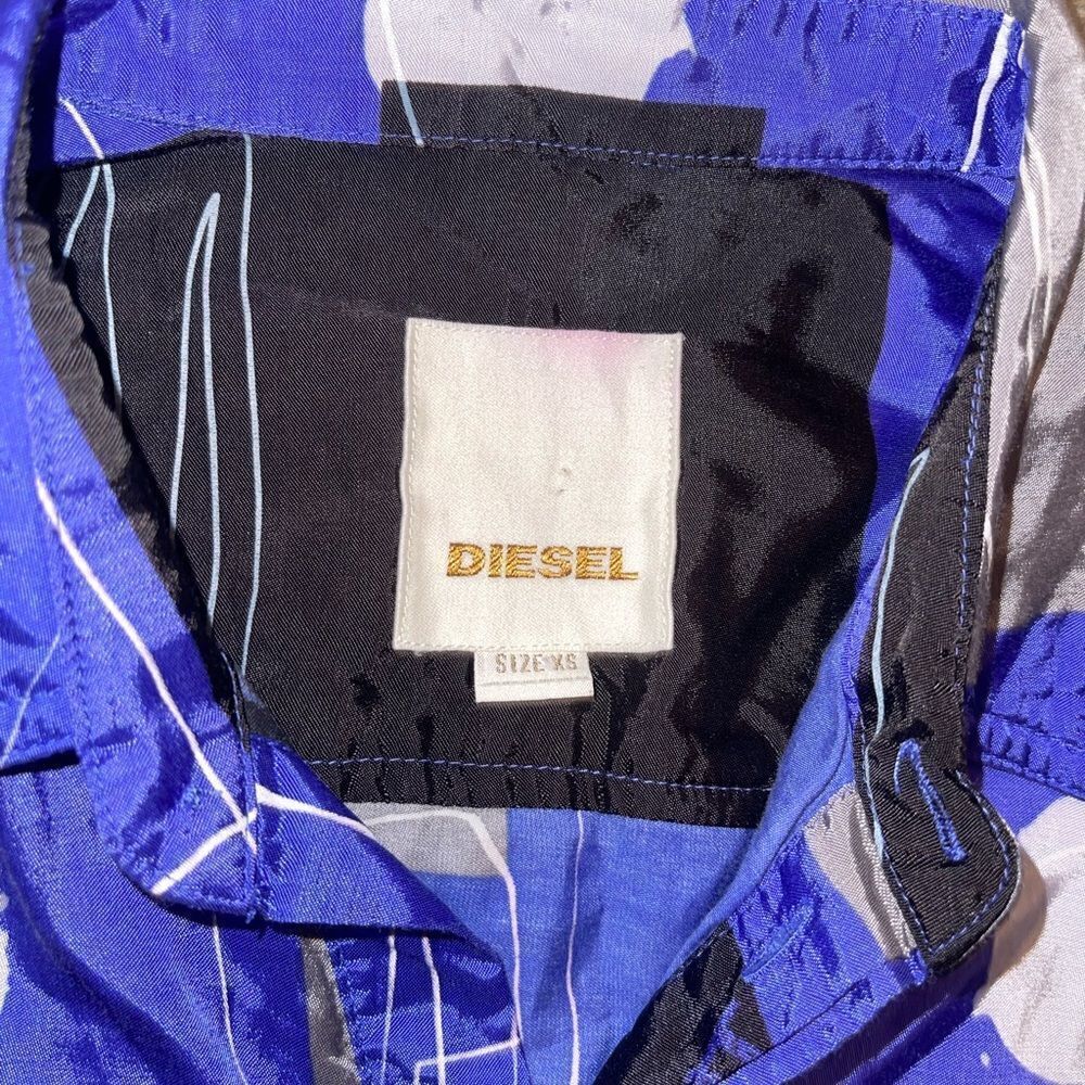 Diesel Retro Geometric Pattern Button Up Top - Picture 12 of 12